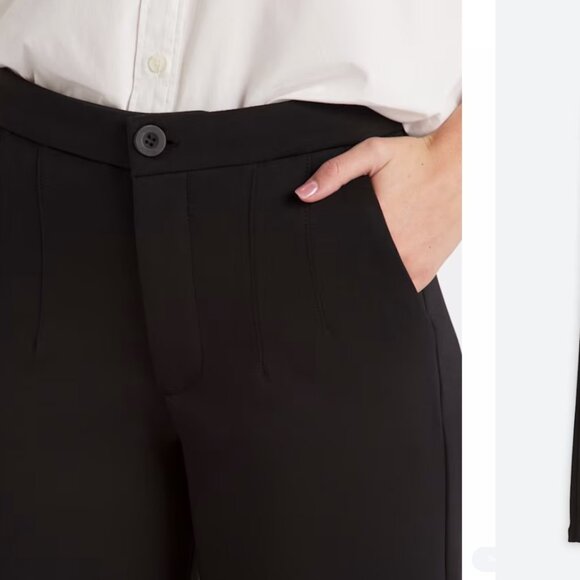 NWT KUT FROM THE KLOTH meg ponti high rise wide leg trouser pants (sz14) - Picture 4 of 7